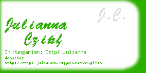 julianna czipf business card